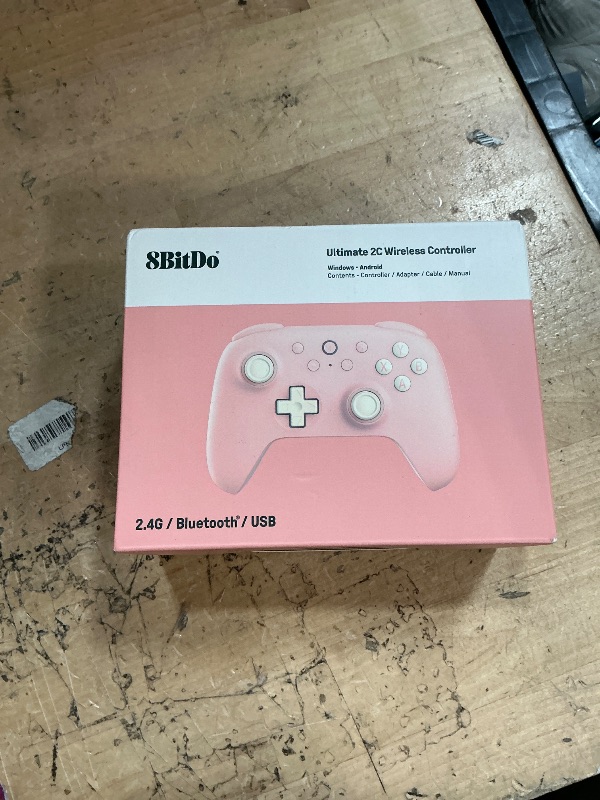 Photo 1 of 8Bitdo Ultimate 2C Hall Effect Joysticks and Hall Triggers Wireless Controller for Windows PC and Android, with Remappable L4/R4 Bumpers, Turbo function & Rumble vibration (Peach)