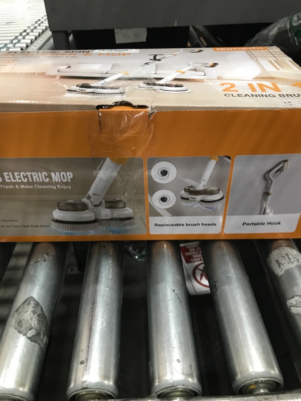 Photo 1 of ***************Missing battery and some brushes***************
qimedo 800RPM Cordless Electric Mop, 6000mAh Battery Electric Power Scrubber & Mops for Floor Cleaning, Best Automatic Spin Mops with Smart Display,Rotating Mop with LED Light & Water Spray