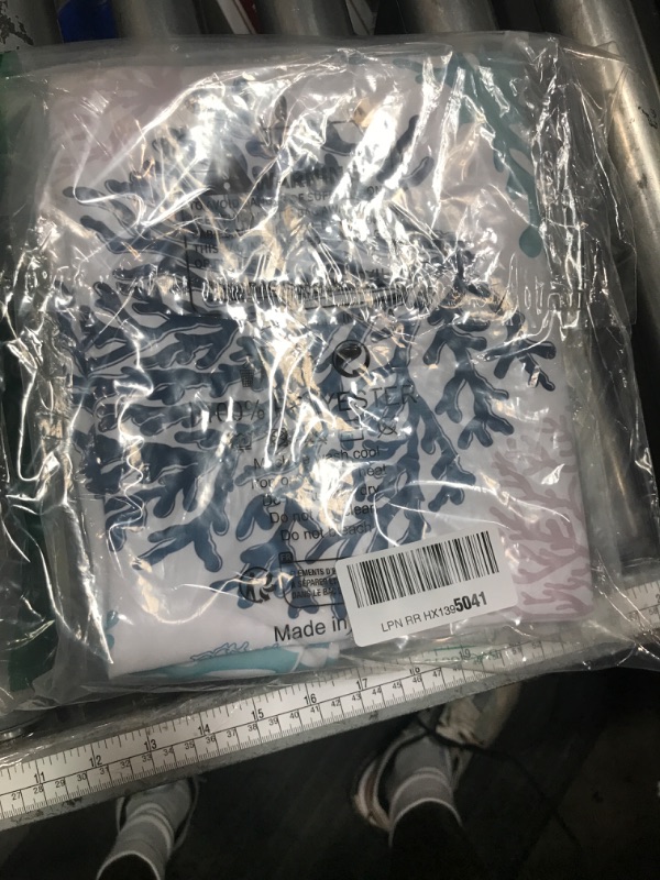 Photo 1 of (BAGGED) (USED/FAIR) weesire Nautical Coastal Throw Pillow Covers Set of 2 Beach Themed Ocean Coral Sea Turtle Decorative Pillow Cases Outdoor Sofa Cushion Cover for Bedroom Living Room, 20x20, Blue