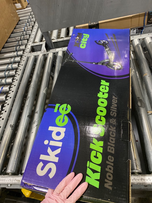 Photo 1 of **READ COMMENTS****    Skidee Kick Scooters for Kids 8-12 - Adjustable Height Up to 41", Foldable, 8" Shock-Absorbing Wheels, 220LBS Capacity - Ultra Smooth Kick Scooter for Adults, Teens & Kids – Lightweight & Portable