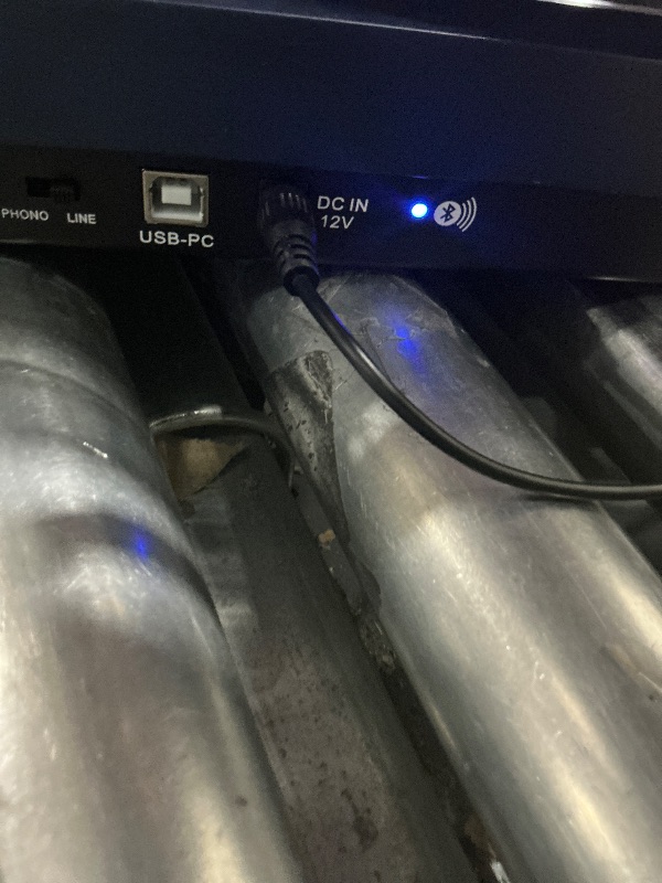 Photo 1 of *************DAMAGED, NON-FUNCTIONAL, FOR PARTS ONLY*******************
Turntables Belt-Drive Record Player with Wireless Output Connectivity Vinyl Player 33&45 RPM Speed Phono Line Output USB Digital to PC Recording ATN3600L MM Cartridge&Counterweight Da