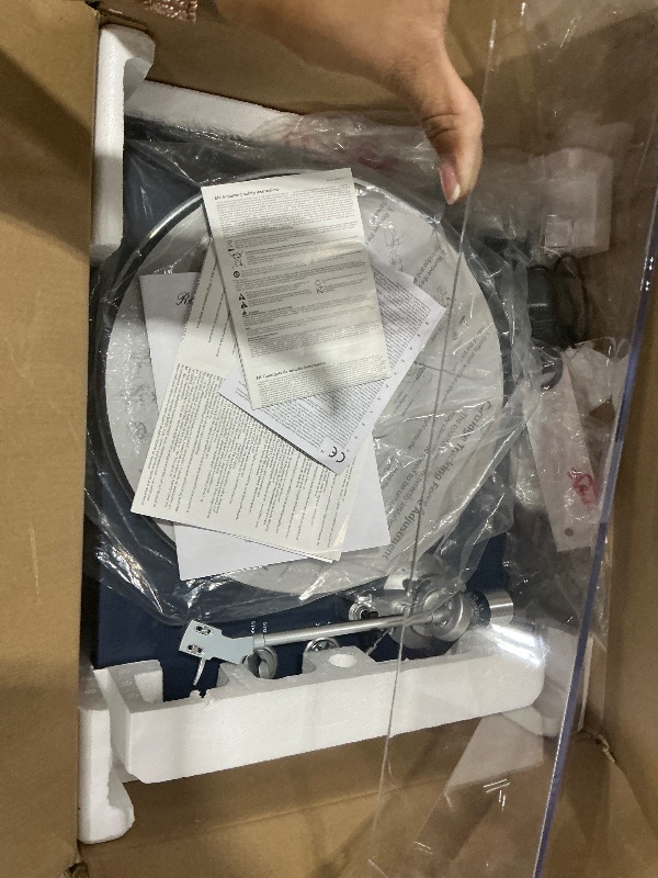 Photo 1 of *************DAMAGED, NON-FUNCTIONAL, FOR PARTS ONLY*******************
Turntables Belt-Drive Record Player with Wireless Output Connectivity Vinyl Player 33&45 RPM Speed Phono Line Output USB Digital to PC Recording ATN3600L MM Cartridge&Counterweight Da