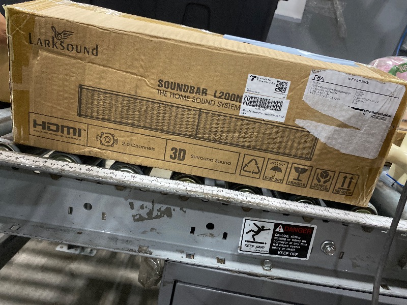 Photo 1 of **POSSIBLY FOR PARTS/ ISSUES WITH CONNECTING VIA BLUETOOTH** LARKSOUND Sound Bar for TV, Surround Sound System, TV Speaker Soundbar with Bluetooth/HDMI ARC/Optical/AUX/USB, 31 Inch