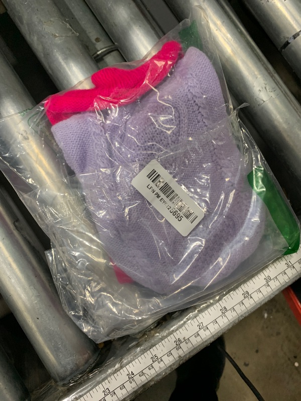 Photo 1 of 2 Pieces Dog Sweater for Small Dogs Winter Warm Dog Knitted Sweaters Cute Puppy Clothes for Chihuahua Teacup Yorkie Spring Pet Cat Knitwear Turtleneck Thick Clothes M