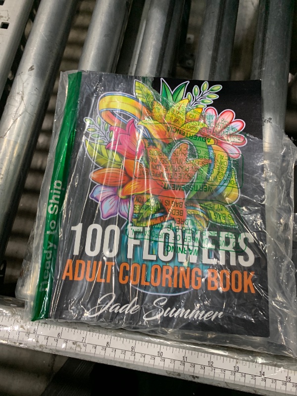 Photo 1 of 100 Flowers: An Adult Coloring Book with Bouquets, Wreaths, Swirls, Patterns, Decorations, Inspirational Designs, and Much More!