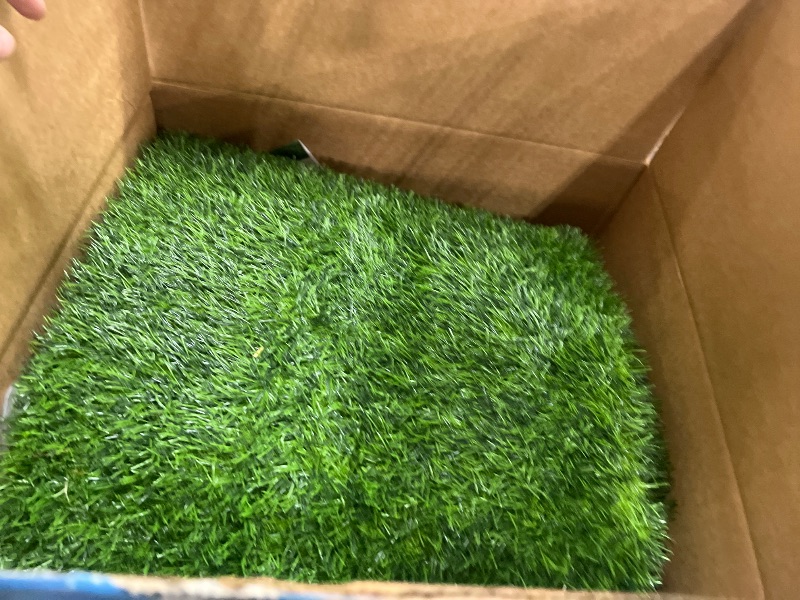 Photo 1 of **NEEDS CLEANING**Artificial Grass Outdoor Indoor, 5ft x 10ft Fake Grass Realistic Synthetic Astro Turf Rug with Drainage Holes for Patio Balcony Garden Lawn Landscape Decoration