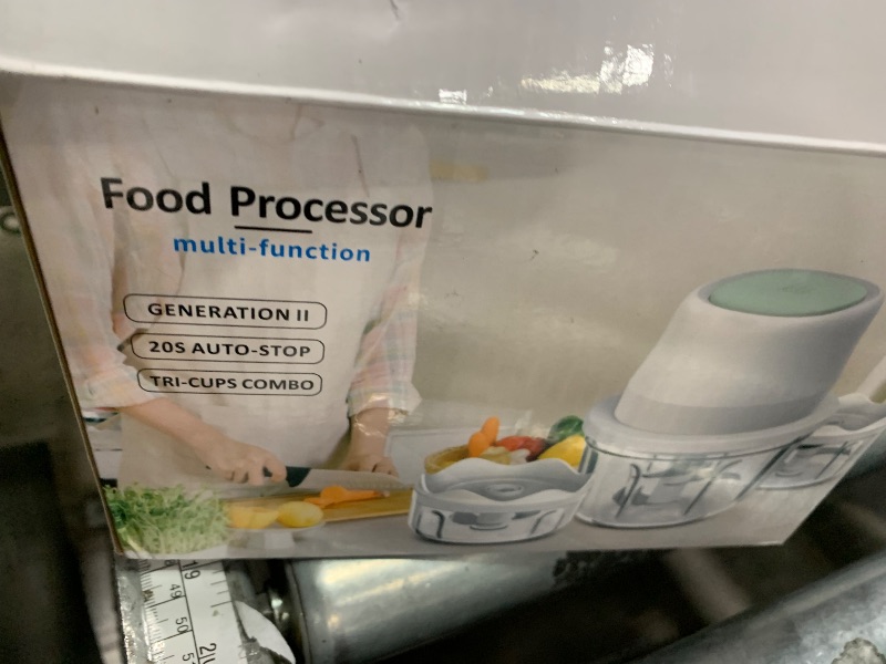 Photo 1 of (100+250+350ML) White 3 Pcs Cordless Mini Food Chopper,Small Food Processor for Garlic,Nut,Meat