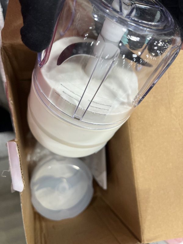 Photo 1 of (100+250+350ML) White 3 Pcs Cordless Mini Food Chopper,Small Food Processor for Garlic,Nut,Meat