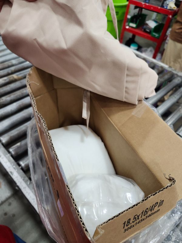 Photo 1 of ***************THIS IS ONLY 2 CUSHIONS****************
Outdoor Chair Cushions Set of 4: Waterproof & Fade Resistant Seat Cushion for Patio Furniture - 18.5 L x 16 W x 2 H Inch Chair Pads with Ties and Hidden Zipper - Patio Chair Cushion Replacement, Beige