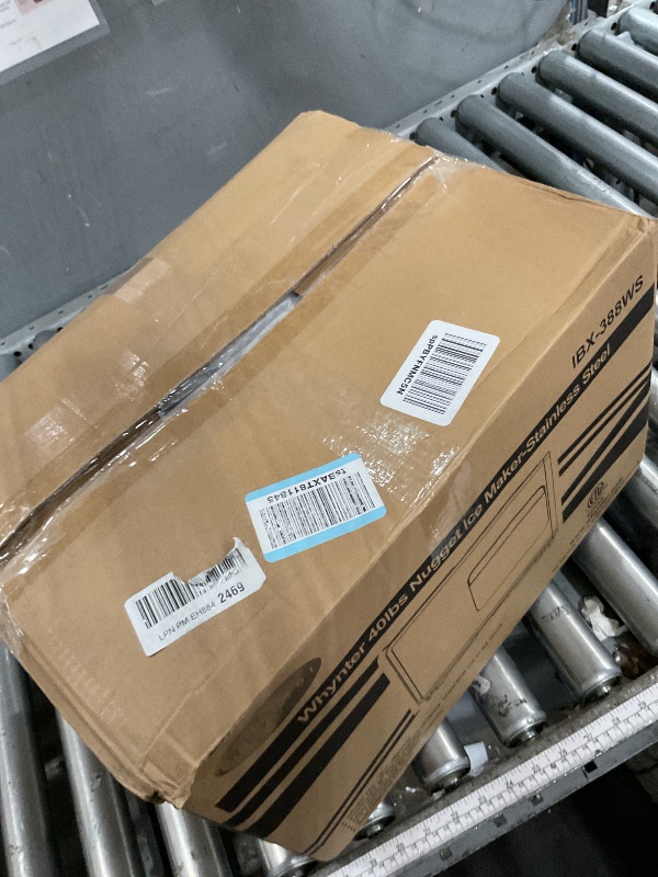 Photo 1 of **PARTS ONLY**Whynter Nugget Ice Maker, Countertop Portable Ice Maker, IBX-388WS SonicSnö, Automatic Self-Cleaning with Removable Ice Drawer Compact Ice Maker for Home Bar, 40 lbs/24H, Stainless Steel and White