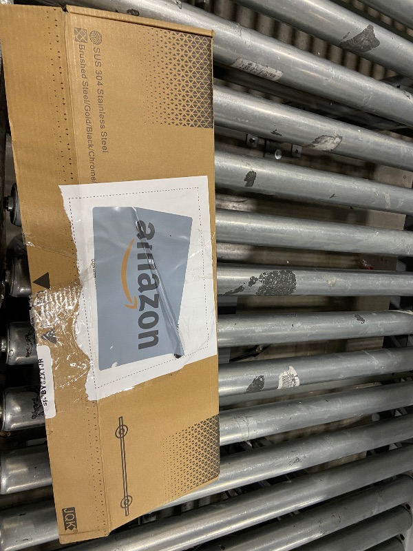 Photo 1 of  Bathroom Shelves Glass Floating Shelf 20-Inch for Bedroom Living Room Kitchen Hanging Rack Rustproof Wall Mounted Black