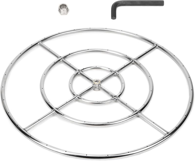 Photo 1 of
Stanbroil 30 Inch Round Fire Pit Burner Ring for Natural Gas & Propane Fire Pit Fireplace - 304 Stainless Steel Fire Pit Burner for Indoor & Outdoor.