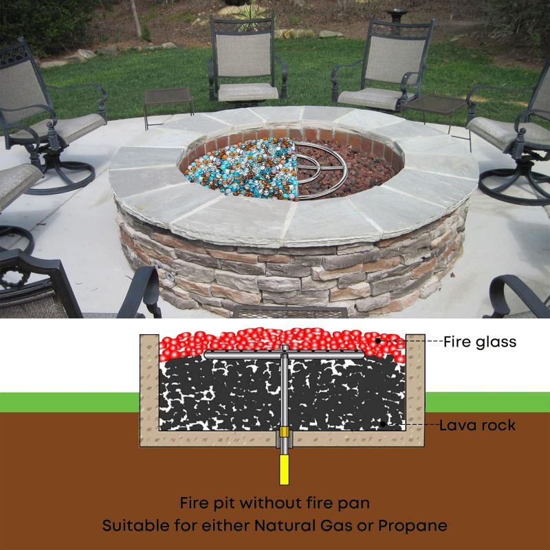 Photo 1 of
Stanbroil 30 Inch Round Fire Pit Burner Ring for Natural Gas & Propane Fire Pit Fireplace - 304 Stainless Steel Fire Pit Burner for Indoor & Outdoor.