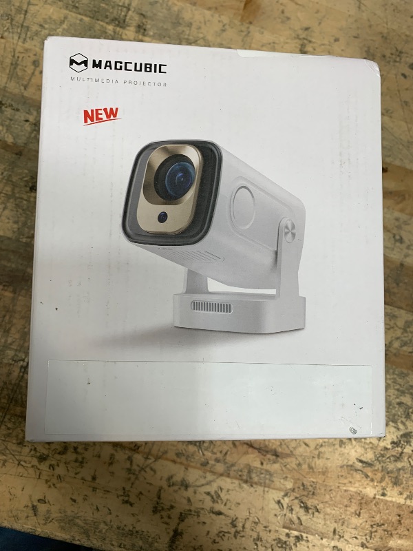 Photo 1 of ?Auto Focus&1080P?Magcubic Mini Smart Projector with 4K Support, Portable Projector with Wifi and Bluetooth, 5W Speaker, Built in Apps, Voice Control, Outdoor Movie Projector