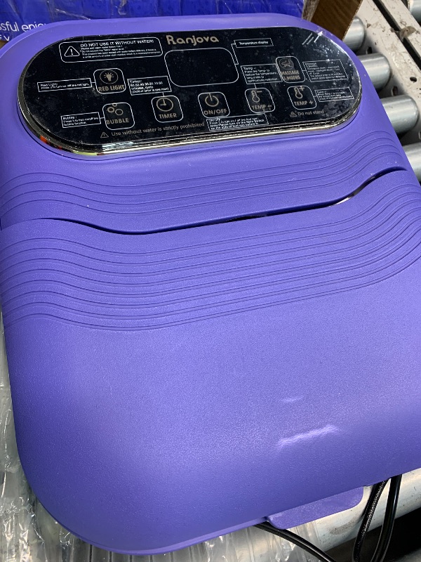 Photo 1 of (used)(see images) Ranjova Foot Spa Electric Rotary Massage, Collapsible Foot Bath with Heat, Bubble,Temp Control, and 24 Motorized Shiatsu Massage Balls