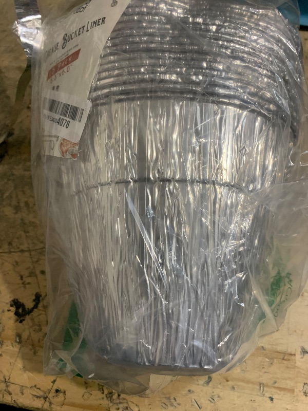 Photo 1 of (15 Pack) Grease Bucket Liner Compatible with Pit Boss Grills 67292 Foil, Oklahoma Joe's 9518545P06, Rec Tec Large Bucket & Other Grill Bucket Accessories l 6.3” x 6.0” l Disposable Aluminum