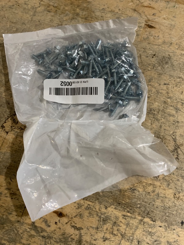 Photo 1 of Hard-to-Find Fastener 014973265441 Slotted Hex Washer Sheet Metal Screws, 8 x 5/8, Piece-100, zinc