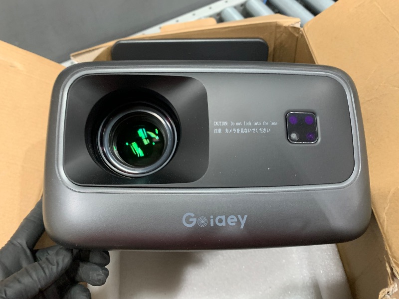 Photo 1 of [2000 ANSI/ Official-NetfIix/360°Stand] Outdoor Projector with WiFi and Bluetooth, Auto Focus, Auto Keystone 4K Projector Native 1080P Support 36W DoIby Audio 500'' Display Smart Proyector