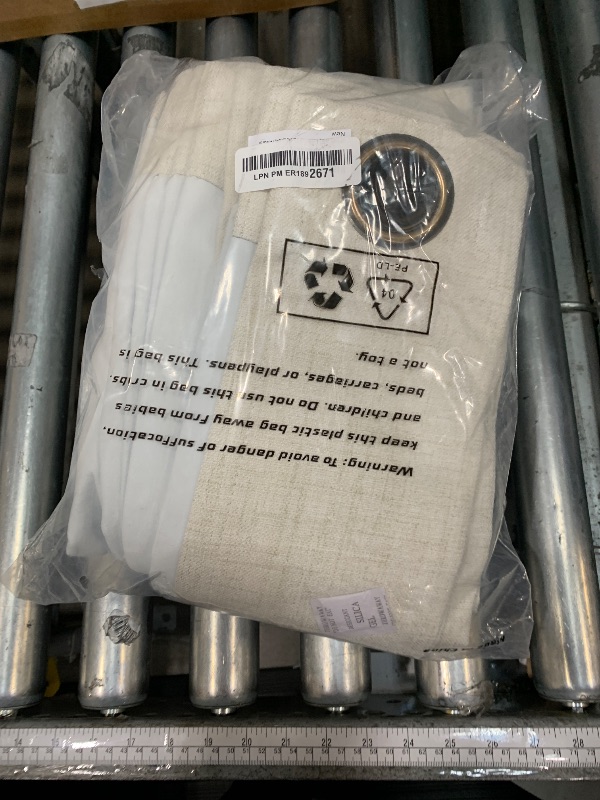 Photo 1 of 60 Inch Wide Linen Blackout Curtains for Living Room/Bedroom 84 Inch Length 2 Panels, Total Black Out Thermal Insulated Soundproof Grommet Boho Window Drapes White Liner for Modern Farmhouse, Natural