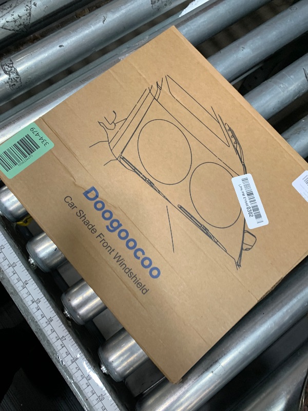 Photo 1 of [2025 Upgrade] Doogoocoo Windshield Sun Shade, [100% Sun Block & Ice-Crystal Cooling] Protect Interior & Keep Car Cooler, Portable Foldable Car Sunshade Front Windshield (69x35 Inches)