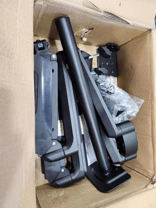 Photo 1 of ****************FOR PARTS ONLY-PROBABLE MISSING PARTS**********************
MOUNTUP Triple Monitor Mount for 17-32 inch Screens, Full Motion Triple Monitor Stand, Gas Spring 3 Arm Desk Mount Holds 4.4-19.8 lbs Each, Clamp & Grommet Mounting, Black