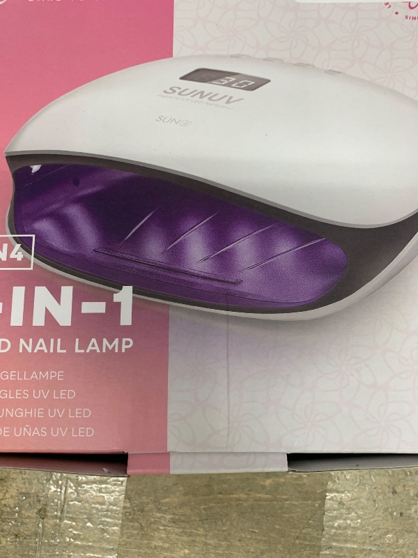 Photo 1 of *STOCK PHOTO CORRECT ITEM* UNUV 48W UV LED Nail Lamp, UV Light for Nails Compatible with All Gel Polish, 36 LEDS with 4 Timer Settings, LCD Display for Home Salon SUN4 Black