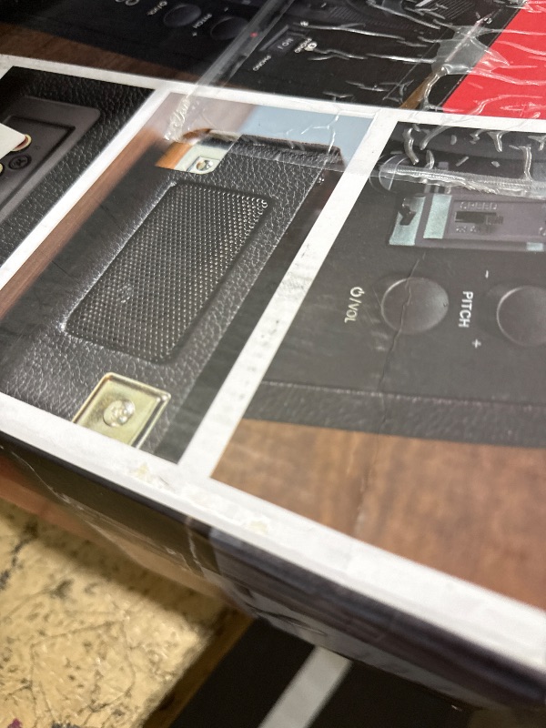 Photo 1 of ***parts only***Crosley CR8005F-BK Cruiser Plus Vintage 3-Speed Bluetooth in/Out Suitcase Vinyl Record Player Turntable, Black/Red
