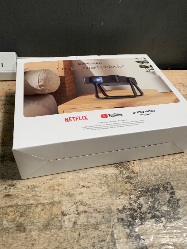 Photo 1 of [Ultra-Slim 1.97"| Netflix Licensed | AI Auto Focus | 360° Stand] Smart Mini Projector with WiFi 6 & Bluetooth, Built-in Netflix/YouTube/Disney+/Hulu, DBPOWER N5 Movie Projector for Bedroom (Black)