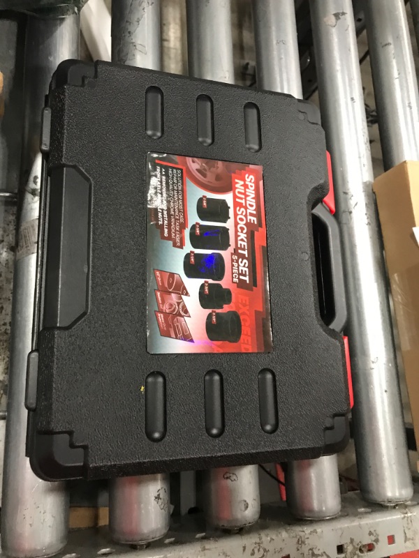 Photo 1 of Spindle Nut Socket Tool Kit 5 Pcs Axle Hub Lock Nut Socket Set 1/2” Drive Wheel Drive Spindle Nut Remover Installer for Ford Dana 50/60, Chevy, and Dodge, Replace# 648636 Lug Out Spindle Socket Set