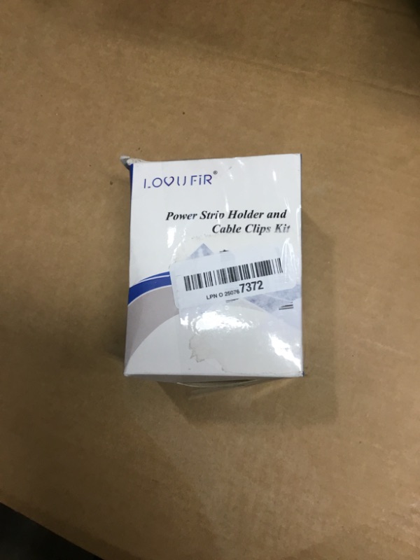 Photo 1 of Adhesive Punch-Free Socket Holder, 10Pcs Power Stirp Holder and 40Pcs Cable Clips Kit, Self-Adhesive Power Strip Holder Wall Mount-Space-Saving and Easy to Install