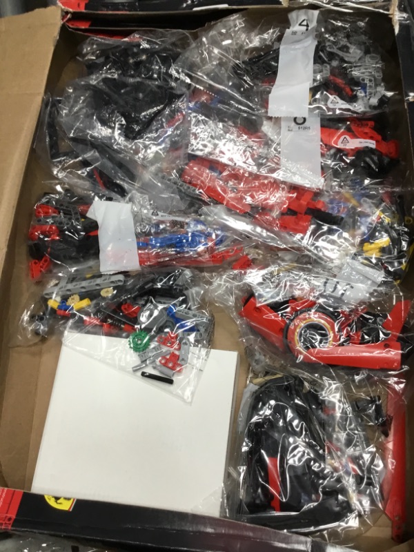 Photo 1 of (DAMAGED BOX) (PARTIAL SET) LEGO Technic Ferrari SF-24 F1 Car Model Kit for Adult F1 Fans 42207