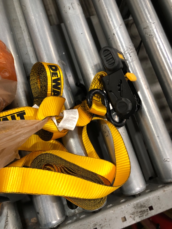 Photo 1 of 1.25 in. x 16 ft. Ratchet Tie-Down Straps 3000 lbs. Break Strength (2-Pack)