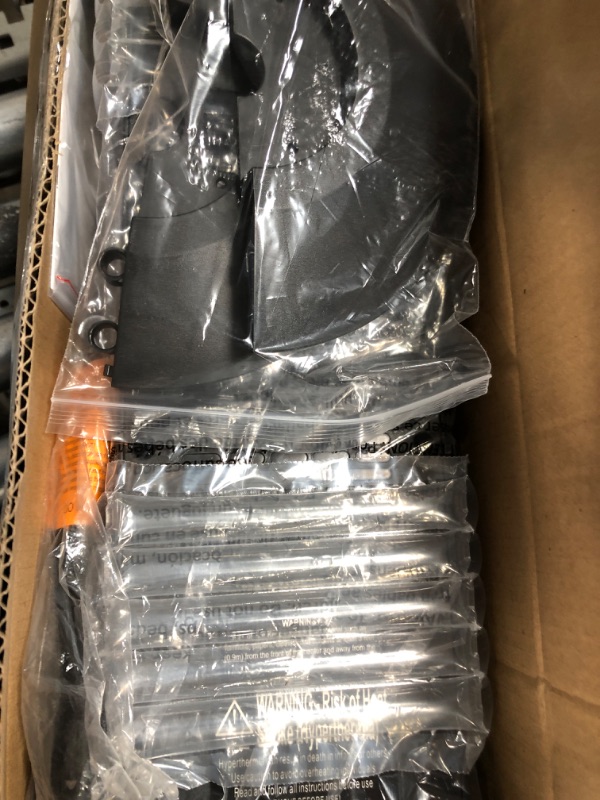 Photo 1 of **POSSIBLY FOR PARTS** Space Heater, 1500W Electric Fireplace Heaters Indoor Portable with Child Lock & ECO Mode, PTC Ceramic, 3D Flame, 12H Timer, Remote Control, 70° Oscillation, Heating & Fan Modes for Home & Office