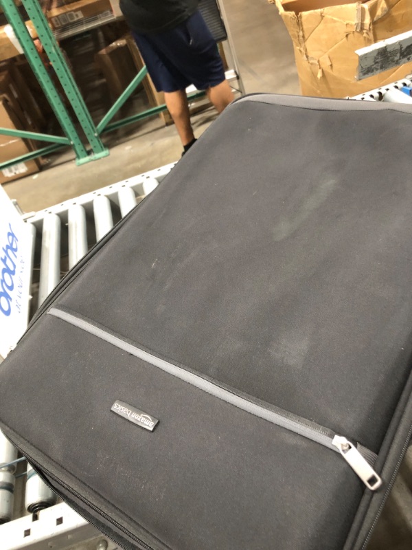 Photo 1 of ***2 PACK ONLY***AmazonBasics 3 Piece Softside Carry-On Spinner Luggage Suitcase Set - Black