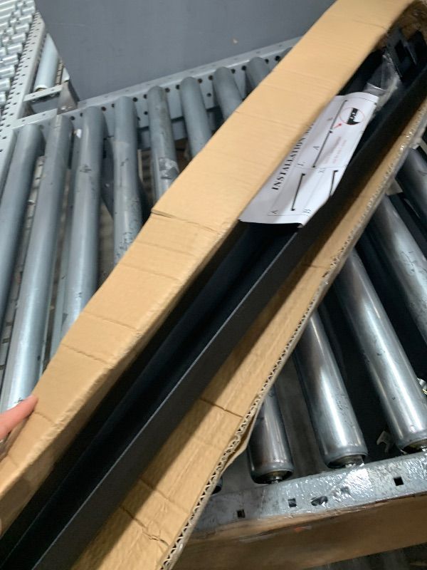 Photo 1 of 10FT Black Iron Railings for Indoor Stairs, Industrial Handrail Wall Mounted, 500lbs Load Capacity, Sturdy Stair Railing for Loft Porch Deck, 3 Sections