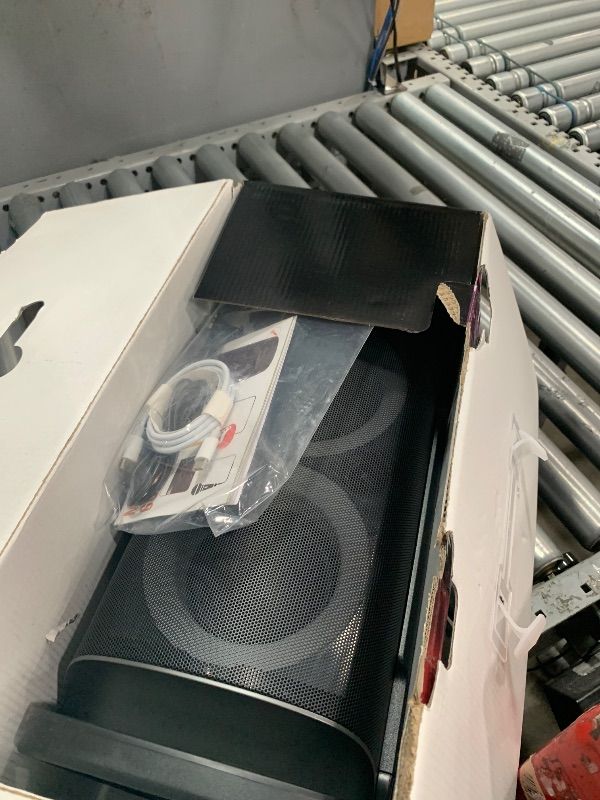 Photo 1 of QxbJoy Portable Bluetooth Speaker: 160W Peak Powerful Loud Sound Deep Bass Wireless Boombox Large Subwoofer 15 Hours Battery Life Fast Charging