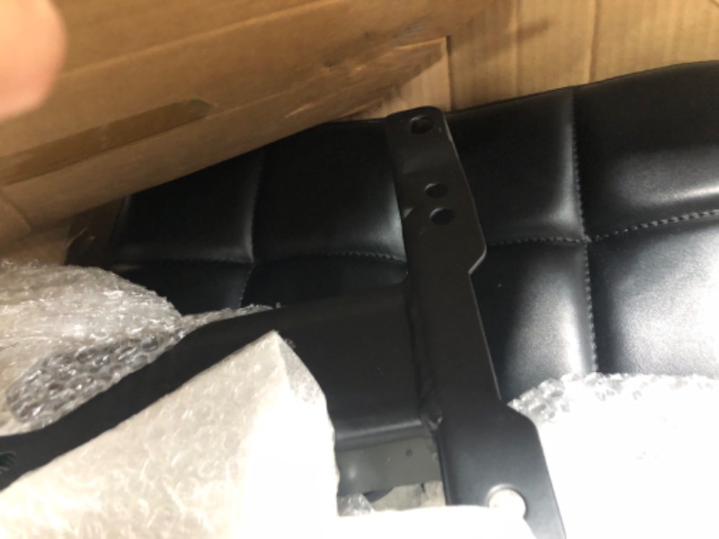 Photo 1 of *****************MISSING THE WHEELS*************
YJHome Rolling Stool, Rolling Stools with Wheels Foot Rest, Backrest Adjustable Height, Heavy Duty 400lbs Weight Capacity, Salon Spa Tattoo Massage Office Swivel Stool Chair (Black)
