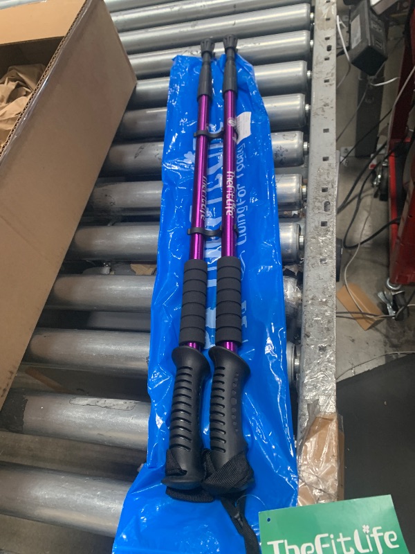 Photo 1 of (SEE NOTES)TheFitLife Trekking Poles - 2 Packs with Antishock and Quick Lock, Telescopic, Ultralight - For Hiking, Camping, Trekking