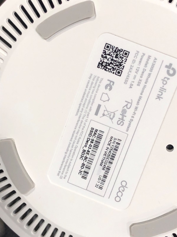 Photo 1 of TP-Link Deco X55 AX3000 WiFi 6 Mesh System - Covers up to 6500 Sq.Ft, Replaces Wireless Router and Extender, 3 Gigabit Ports per Unit, Supports Ethernet Backhaul, Deco X55(3-Pack)