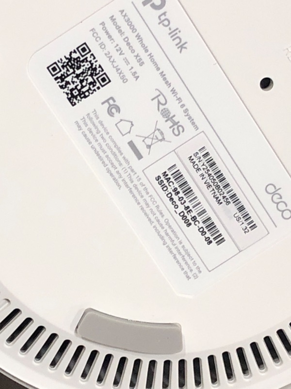 Photo 1 of TP-Link Deco X55 AX3000 WiFi 6 Mesh System - Covers up to 6500 Sq.Ft, Replaces Wireless Router and Extender, 3 Gigabit Ports per Unit, Supports Ethernet Backhaul, Deco X55(3-Pack)