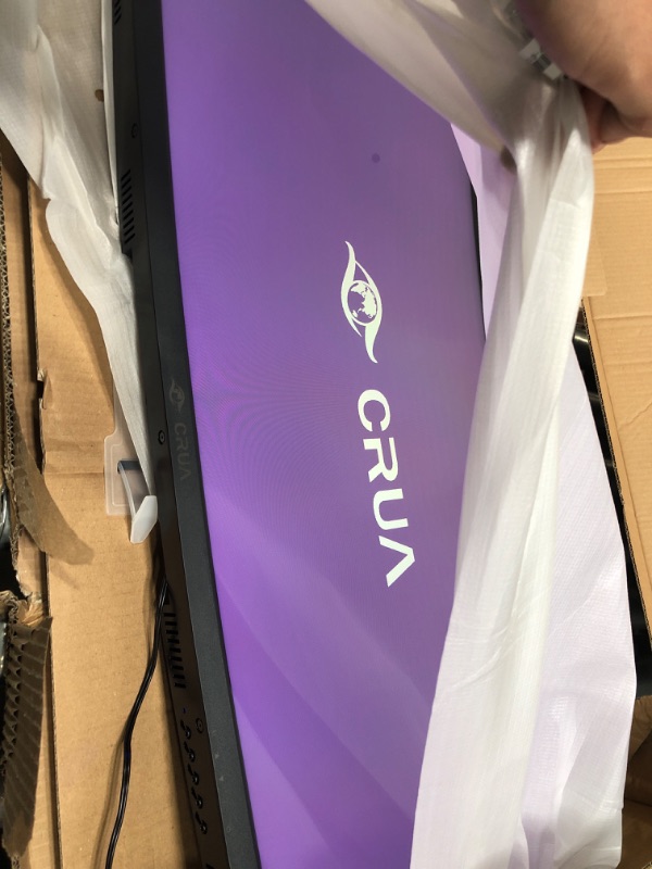 Photo 1 of ***(USED)***CRUA 30" Curved Gaming Monitor, 165Hz/200Hz Computer Monitor, WFHD(2560 * 1080P) 1500R VA Screen, 120% sRGB PC Monitors Support AMD FreeSync, Wall Mount Install(HDMI, DP)- Black