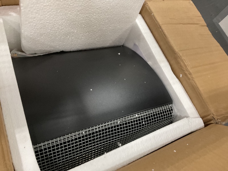 Photo 1 of 10 Inch Steel Hooded Wall Vent with Screen,Arc-Shaped Wall Vent for Ventilation and Exhaust,Suit for Residential Housing and Industrial Facilities,Black