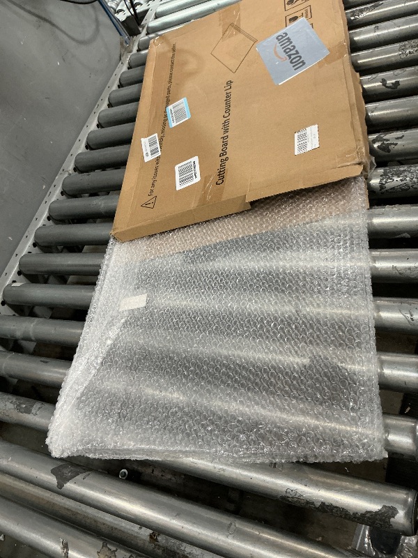 Photo 1 of (USED/FAIR) Acrylic Cutting Board with Counter Lip, Clear Cutting Boards for Countertop Protector, Cutting Board for Kitchen Counter, Non-Slip Dough Mat, Kitchen Decor Gadgets House Warming Gifts(24"x18")