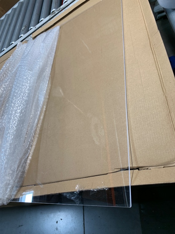 Photo 1 of (USED/FAIR) Acrylic Cutting Board with Counter Lip, Clear Cutting Boards for Countertop Protector, Cutting Board for Kitchen Counter, Non-Slip Dough Mat, Kitchen Decor Gadgets House Warming Gifts(24"x18")