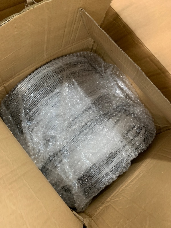 Photo 1 of 100 Pcs Silver Charger Plates Bulk 13 Inch Plastic Plate Chargers for Round Dinner Plate with Beaded Rim Reusable Dinner Charger Plates for Christmas Wedding Party Tabletop Decor