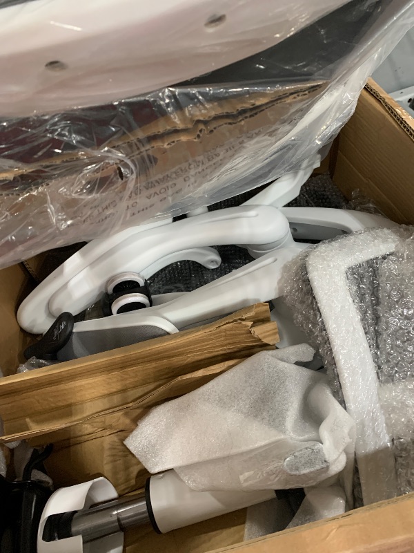 Photo 1 of ****************Mesh is damaged**************
TRALT Office Chair Ergonomic Desk Chair, 330 LBS Home Mesh Office Desk Chairs with Wheels, Comfortable Gaming Chair, High Back Office Chair for Long Hours (White)