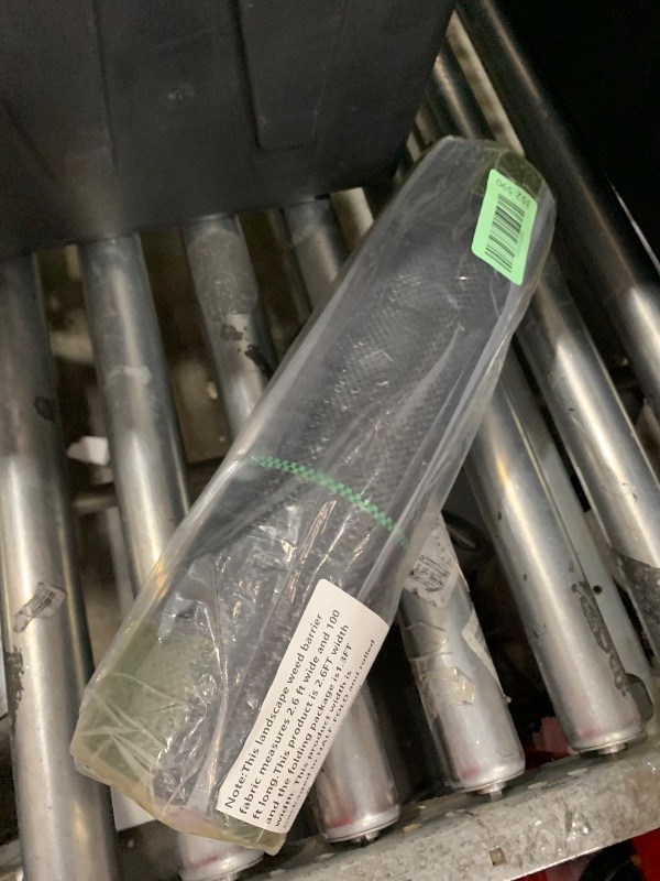 Photo 1 of 2.4oz-2.6FTx100FT Weed Barrier Landscape Fabric - Durable Weed Block Gardening Ground Cover Mat, Woven Geotextile Fabric for Underlayment, Commercial Driveway Stabilization, Weed Control Cloth