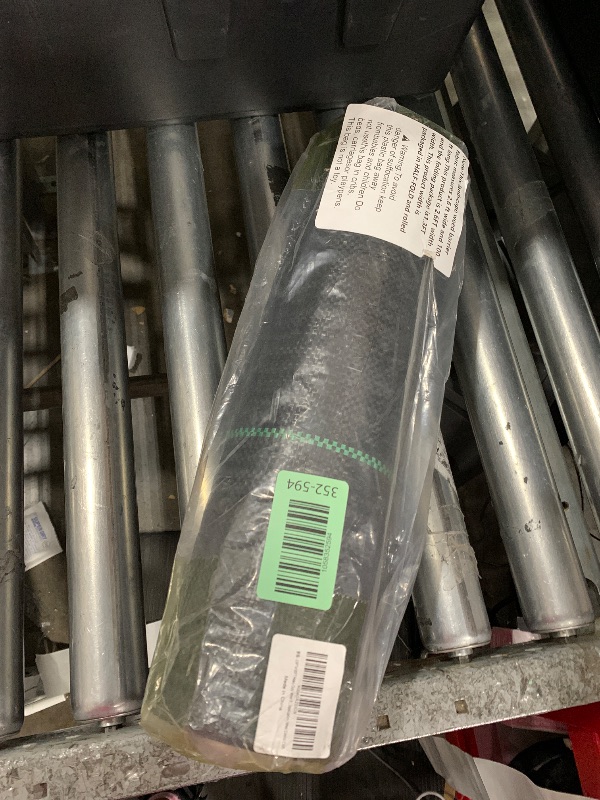 Photo 1 of 2.4oz-2.6FTx100FT Weed Barrier Landscape Fabric - Durable Weed Block Gardening Ground Cover Mat, Woven Geotextile Fabric for Underlayment, Commercial Driveway Stabilization, Weed Control Cloth