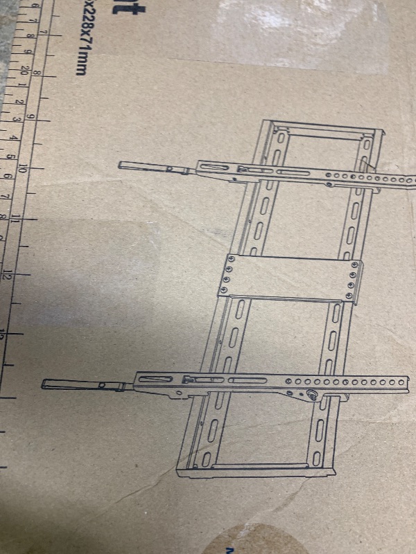 Photo 1 of **MISSING SAMLLER MOUNTING BRACKET POLES FROM TV TO WALL** Mounting Dream TV Mount Fixed for Most 42-84 Inch Flat Screen TVs, TV Wall Mount Bracket up to VESA 600 x 400mm and 132 lbs - Fits 16"/18"/24" Studs - Low Profile and Space Saving MD2163-K