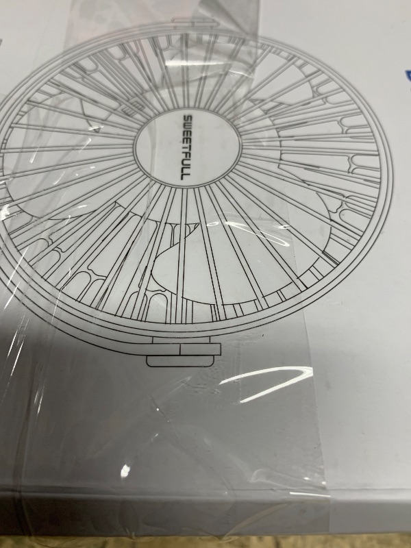 Photo 1 of  2 SWEETFULL USB Desk Fan Small Quiet - 3 Speeds Mini Personal Portable Fan 360° Rotation Adjustable, 5.5 Inch Office Table Cooling Gadgets on Desktop (White)